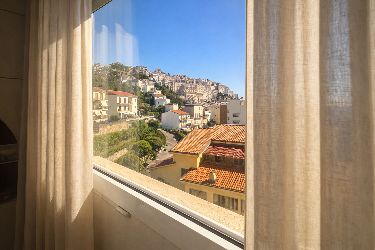 affitto Sperlonga vetrata panoramica su Centro Storico